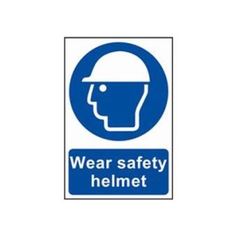 Wear Safety Helmet Sign