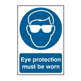 Eye protection must be worn - PVC (200 x 300mm)