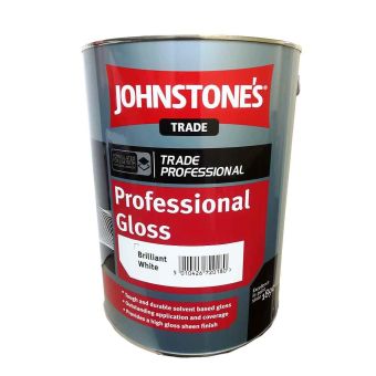 Johnstones Trade Professional Gloss Paint - Brilliant White 5L