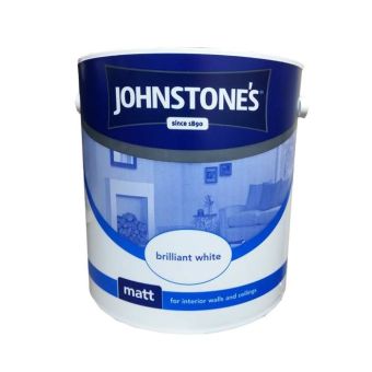 Johnstones Matt Emulsion Paint - Brilliant White 2.5L