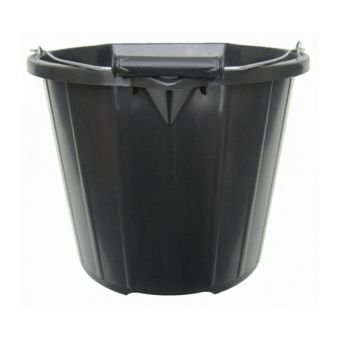 Heavy Duty 3 Gallon Black Bucket