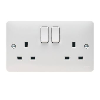 13amp 2 Gang Socket