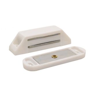 White Large Magnetic Catch - 59mm