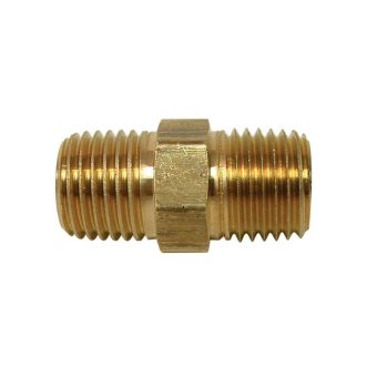 Brass Hex Nipple - 3/8"