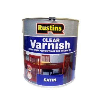 Rustins Polyurethane Clear Varnish - Satin 2.5L