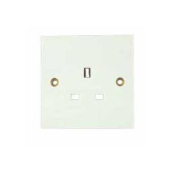 1 Gang 13 Amp Unswitched Socket White