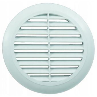 White Round Vent - 100mm