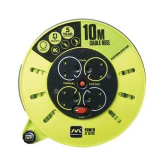 Masterplug ProXT 4 Socket Cable Reel -10m