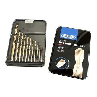 Draper 11 Piece HSS Titanium Coated Drill Bit Set