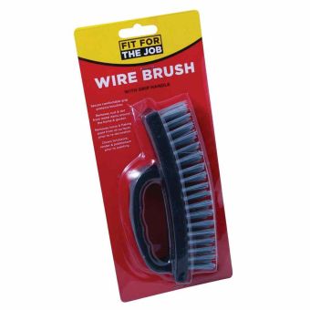 Fit For The Job 4 Row Wire Brush With Grip Handle