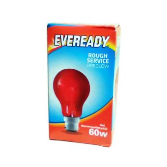 Eveready 60w Fireglow Bayonet Cap BC/ B22 Lightbulb