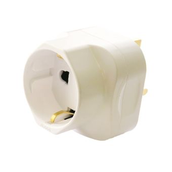 Dencon Schuko EU To UK Adaptor Plug