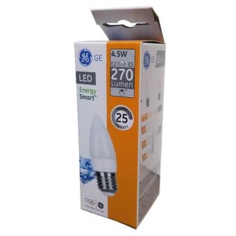 GE 4.5W LED Dimmable Frosted Candle ES / E27 Light Bulb