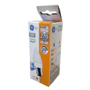 GE 4.5W LED Dimmable Frosted Candle BC / B22 Light Bulb