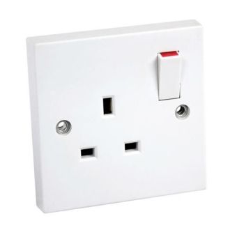 Switched Socket 1 Gang 13 Amp