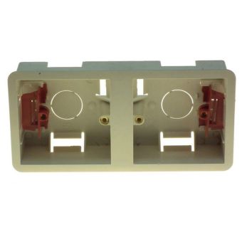 Powermaster 2 Gang Dual Dry Lining Box - 35mm