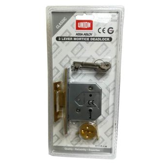 Union Assa Abloy 3 Lever Mortice Deadlock - 2.5"