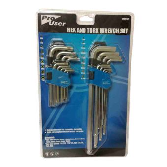 ProUser 18 Pc Hex & Torx Wrench Set