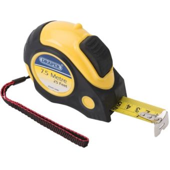 Draper DIY Series 7.5m / 25ft Auto Locking Metric / Imperial Measuring Tape