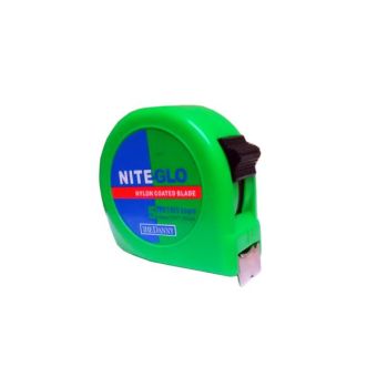 Nite-Glo Nylon Coated Blade Tape Measure - 5m