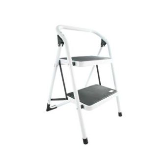 2 Tread Step Stool White