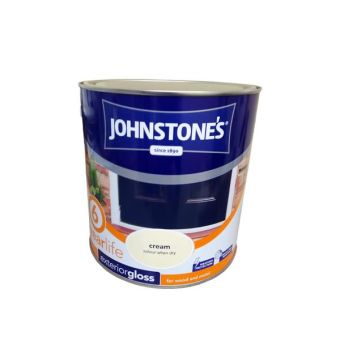Johnstones Exterior Gloss Paint - Cream 2.5L