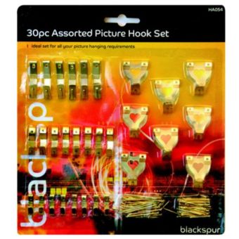 30pc Ass Picture Hook Set