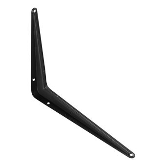 Heavy Duty Shelf Brackets - Black 200 X 250 X 1,2mm