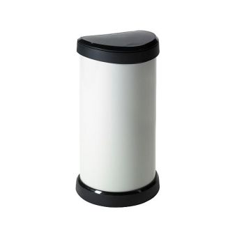 Curver Deco Touch Bin - 40L Cream