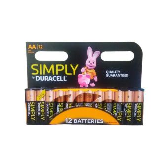 Duracell Simply AA Batteries - Pack of 12