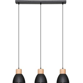 3 Light Black Pendant