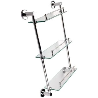 Malmo Glass 3 Shelf Bathroom Shelf