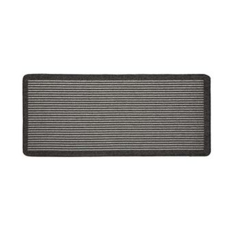 My Mat Stain Resistant Stripe Charcoal Indoor Mat - 67cm x 150cm