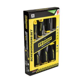 Screwdriver Slotted Set + Pz - 6 pieces
