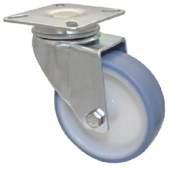 Castor Swivel Blue 75mm - 60kg