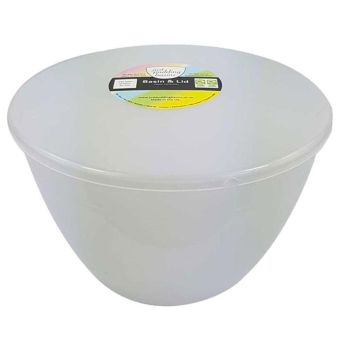 4 Pint Plastic Pudding Bowl with Lid