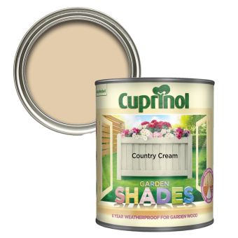 Cuprinol Garden Shades Paint - Country Cream 1L
