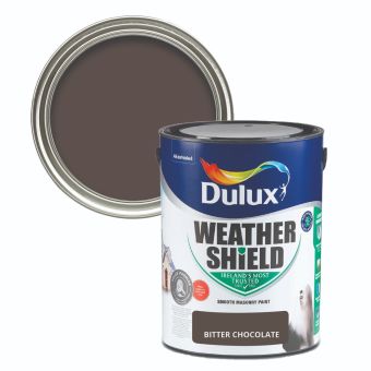 Dulux Weathershield Smooth Masonry Bitter Chocolate 5L