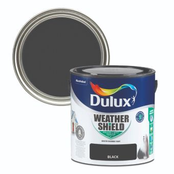 Dulux Weathershield Smooth Masonry Black 2.5L