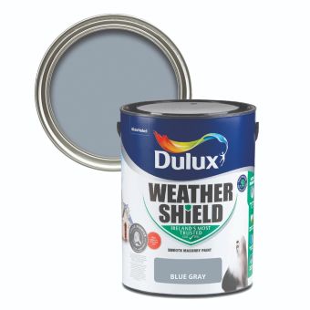 Dulux Weathershield Smooth Masonry Blue Grey 5L