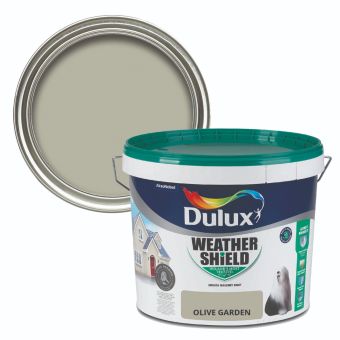 Dulux Weathershield Smooth Masonry Olive Garden 10L