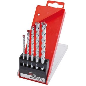 5 Piece Masonry Drill Bit Set - Metric