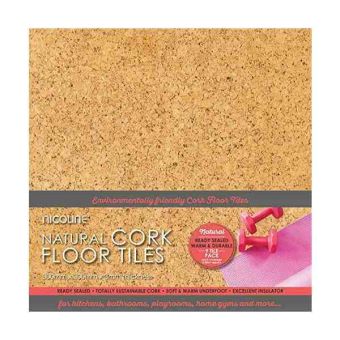 1/8" (3mm) Sealed Cork Tiles - Pack of 9