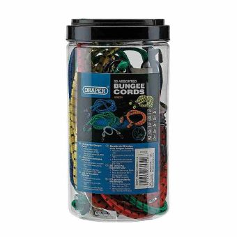 Draper Assorted Bungee Cords - Box of 20