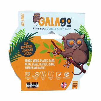 Galago Easy Tear Double Sided Tape - 25mm x 25m