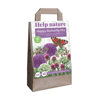 Help Nature 40pc Happy Butterfly Mix Flower Bulbs
