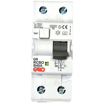 Garo RCBO Residual Current Circuit Breaker - 40 Amp