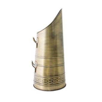 De Vielle Heritage Celtic Coal Hod - Antique Brass