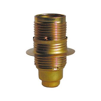 Dencon SES Brass Lampholder with Earth