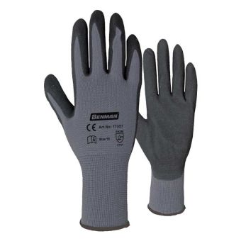 Benman Nitrile Coated Gloves - L / 9"